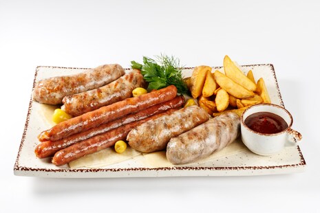 Сет колбасок на гриле 